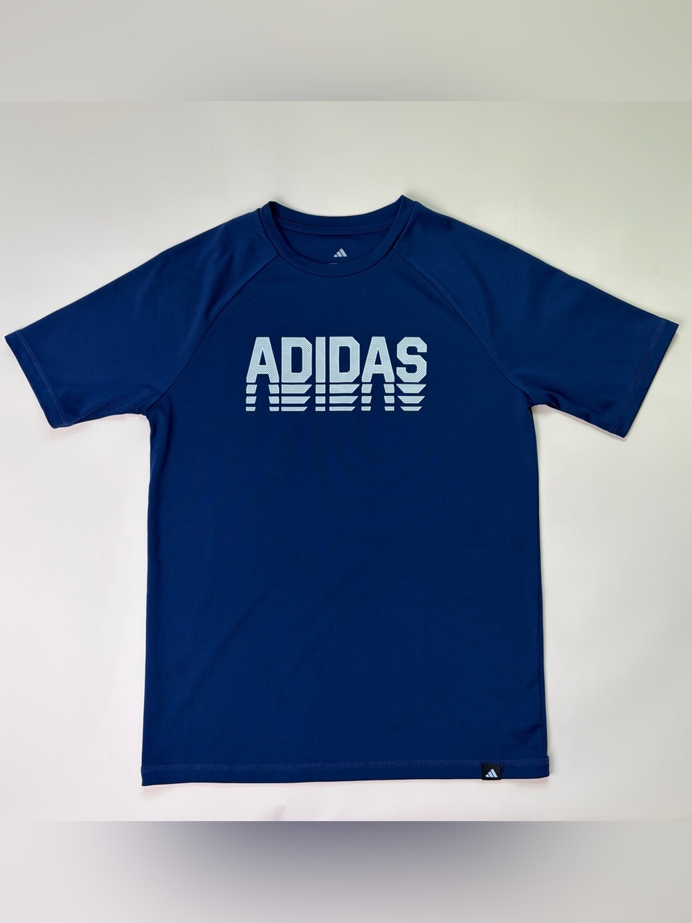 adidas Navy Blue Graphic Logo Boys Tee